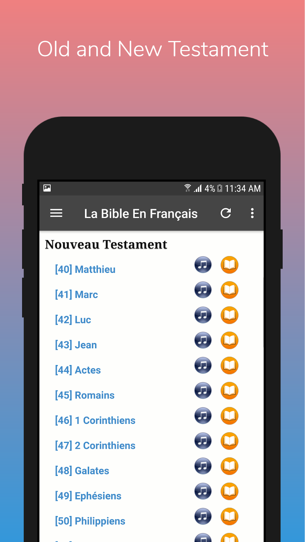 French Bible Louis Segond For Android - Download