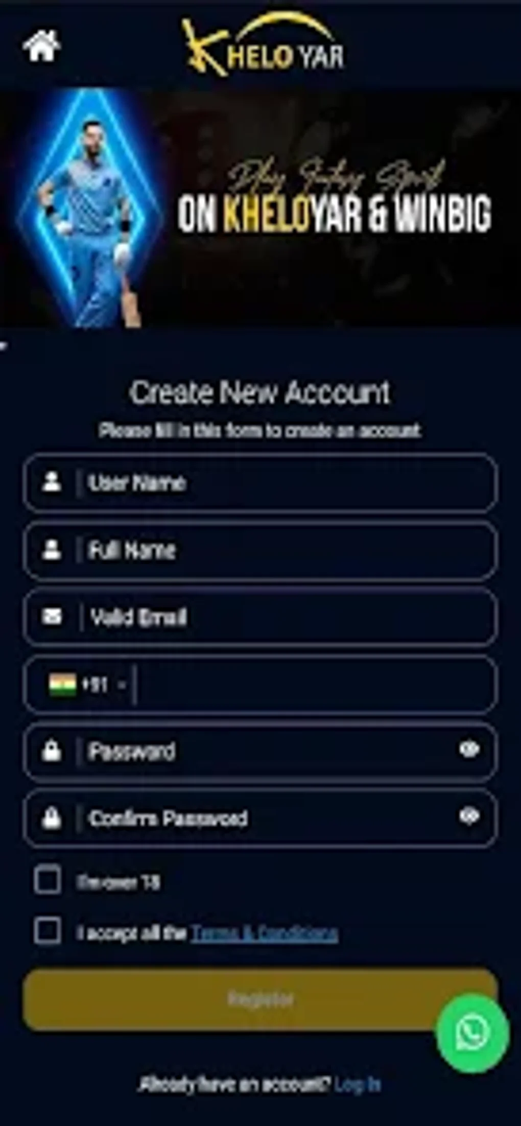 Kheloyar APP for Android Download Kheloyar APP for Android Download