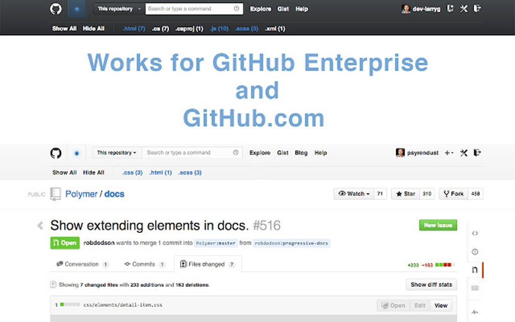 GitHub Review Filters for Google Chrome - Extension Download