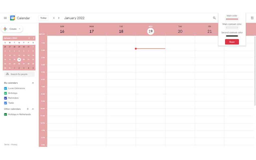 Unofficial Styler For Google Calendar for Google Chrome Extension