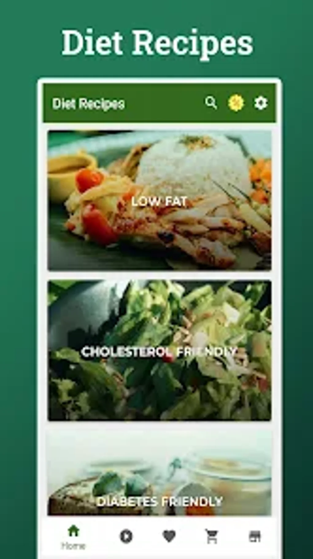 Diet Recipes для Android — Скачать