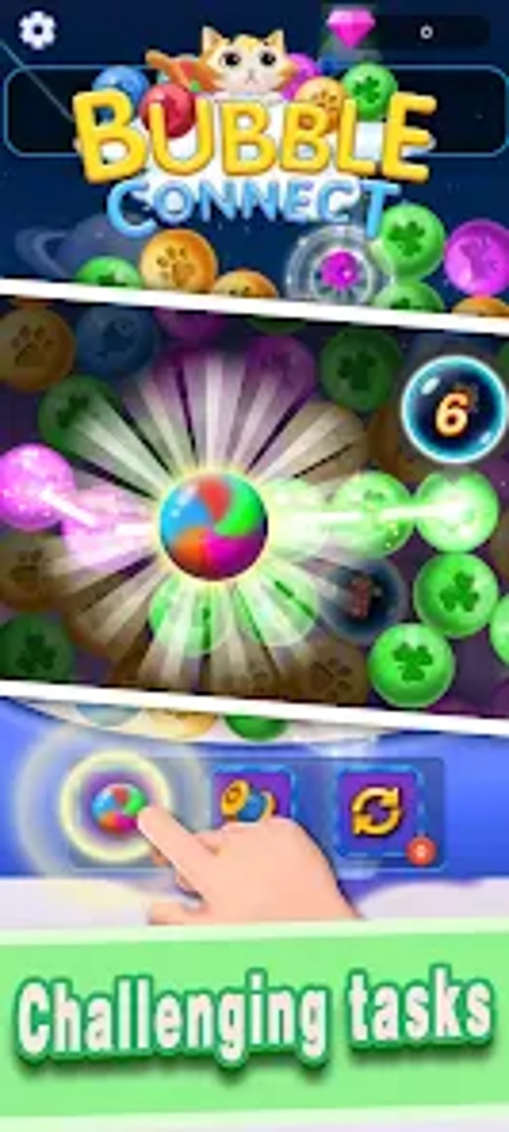 Bubble Connect - puzzle match для Android — Скачать