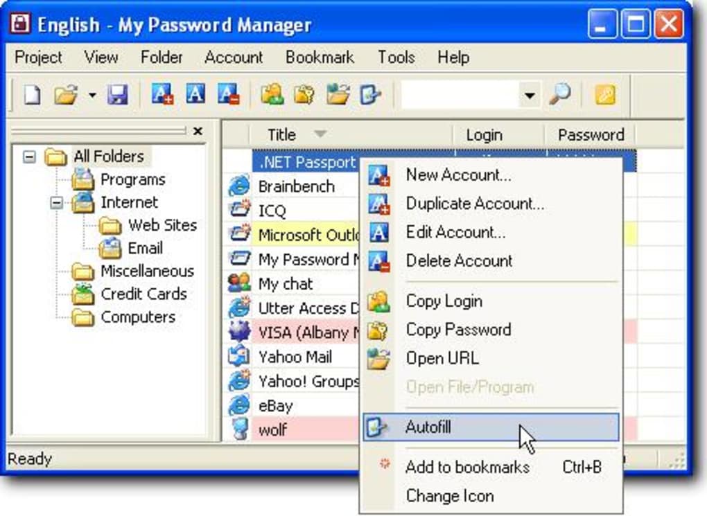 Менеджер паролей. Password Manager. Портативный менеджер паролей. Windows folder Manager. Passwords management