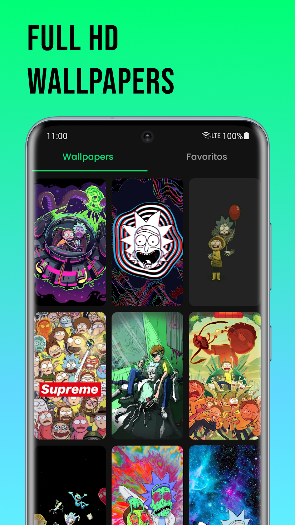 50 wallpapers Rick and Morty para celular