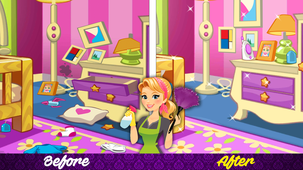 Barbie full house cleaning on sale games