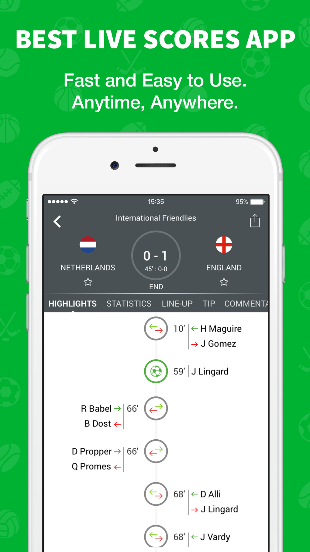 Skores - Live Scores Results для iPhone — Скачать