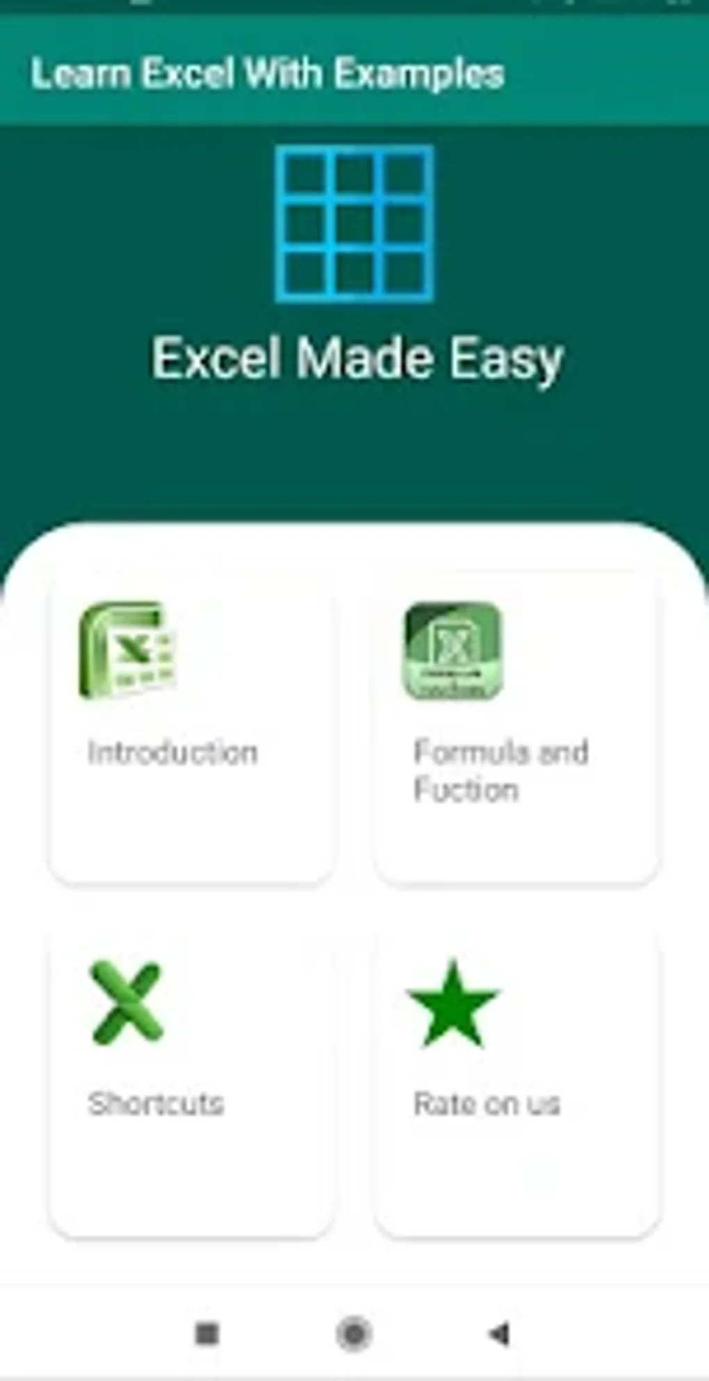 learn-excel-with-examples-android