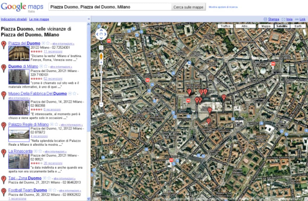 mappe da google maps su pc