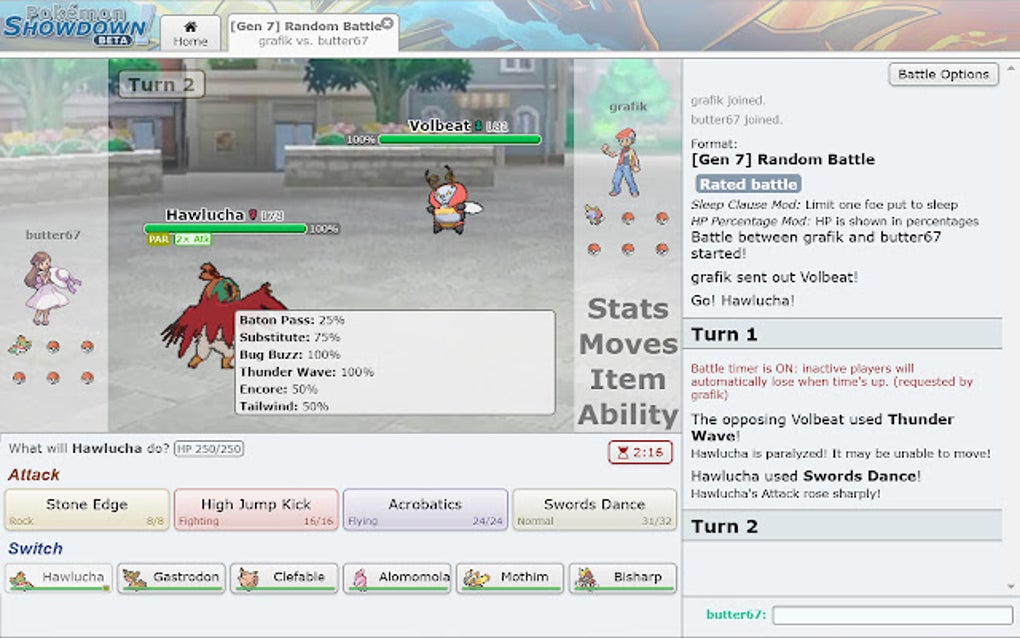 Pokemon Showdown Random Battle Tooltip For Google Chrome - Extension ...