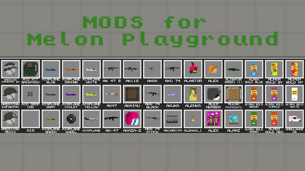 Map mods for Melon Playground APK for Android Download