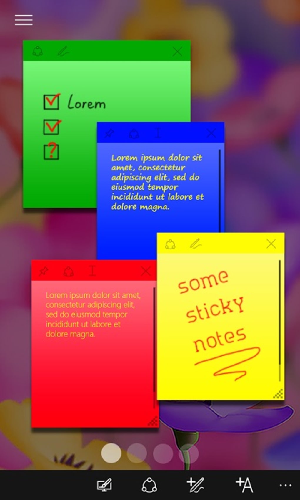sticky notes desktop app