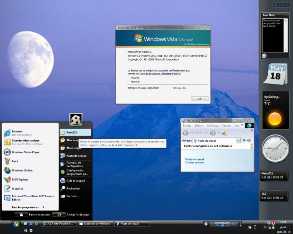 vista windows 7 transformation pack