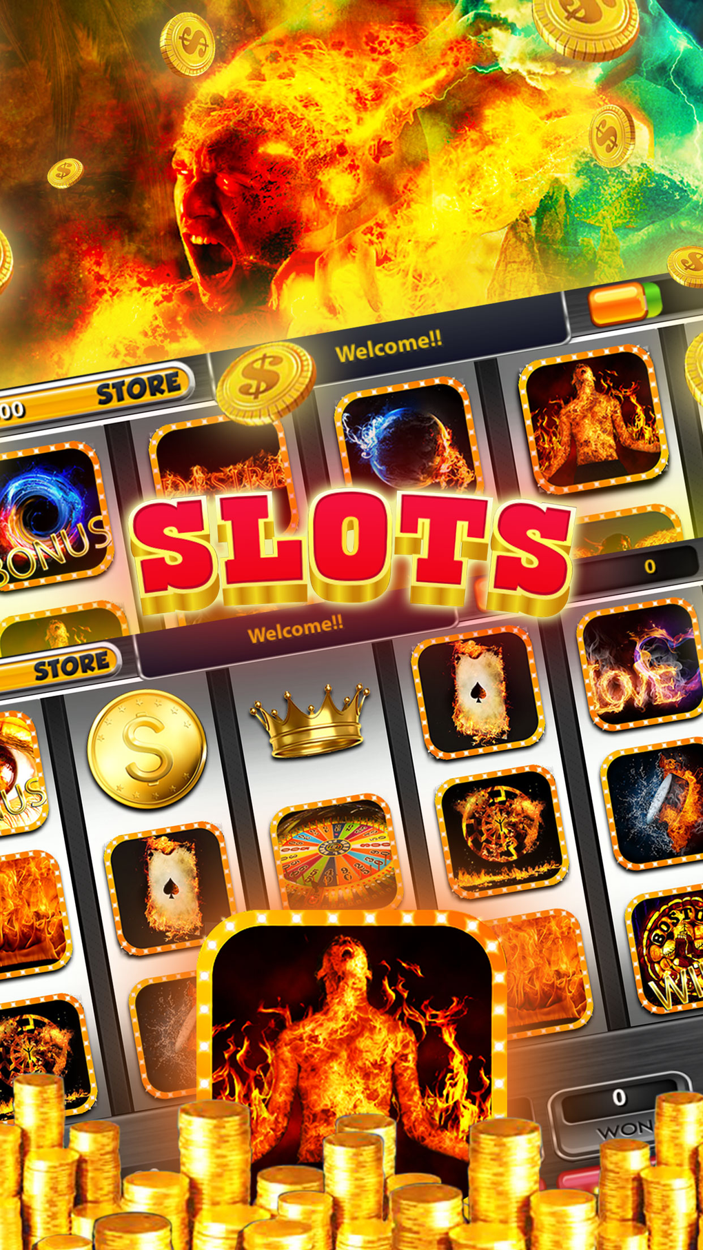 Inferno Fire Slots for iPhone - Download