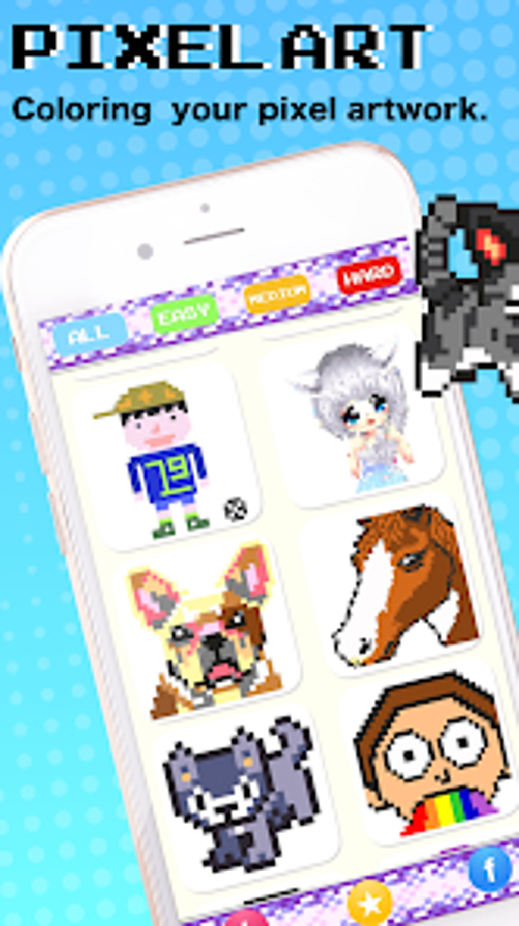 Android için Pixel coloring color by number - İndir