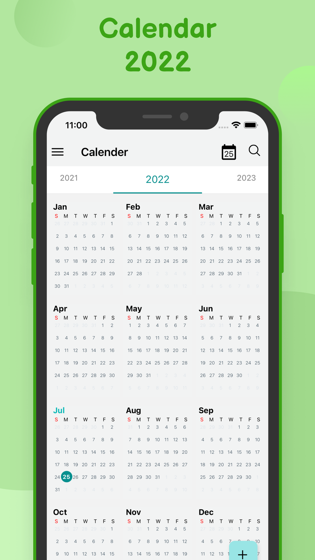 Calender 2022 для iPhone — Скачать