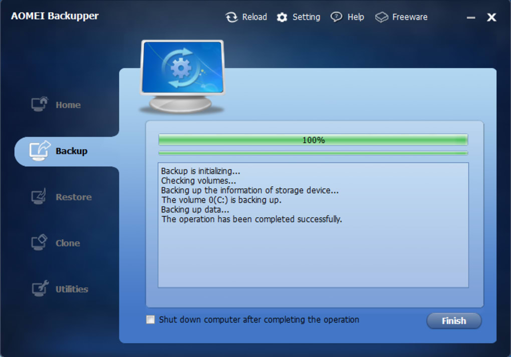 AOMEI Backupper Professional 7.3.0 for mac instal