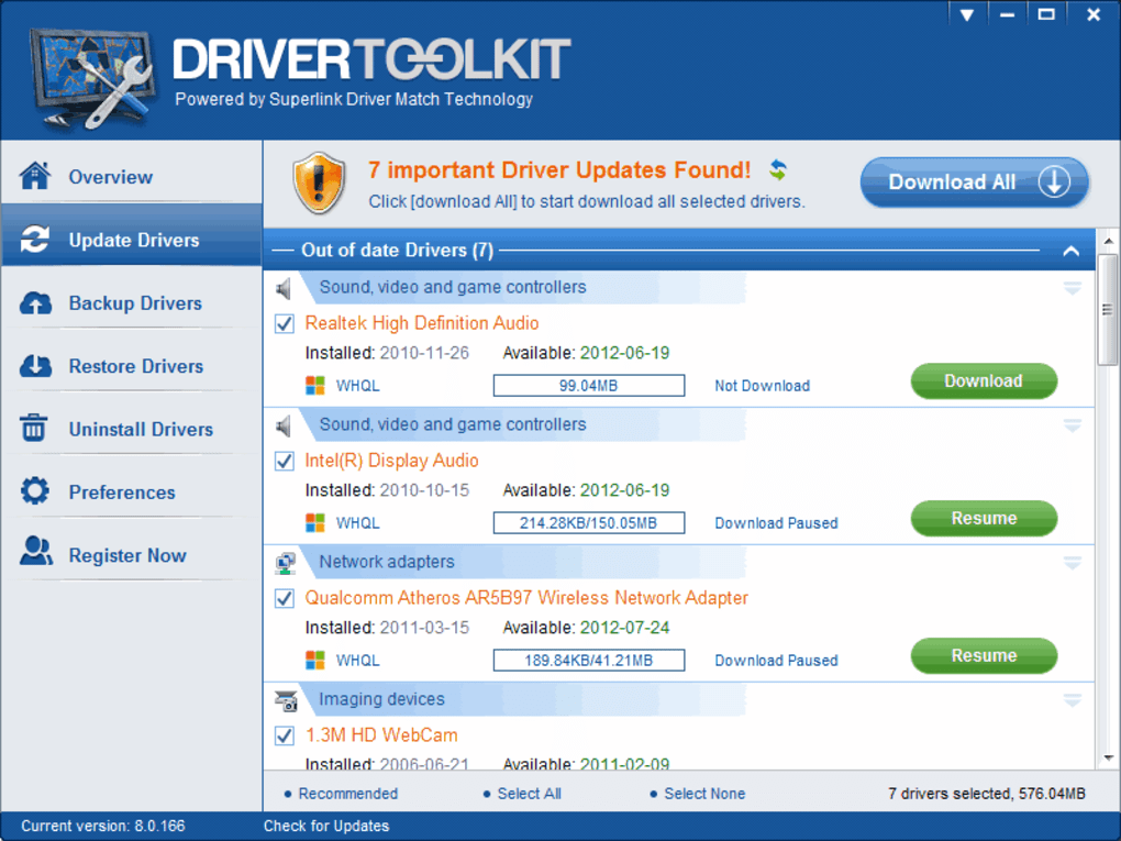 download driver toolkit for laptop