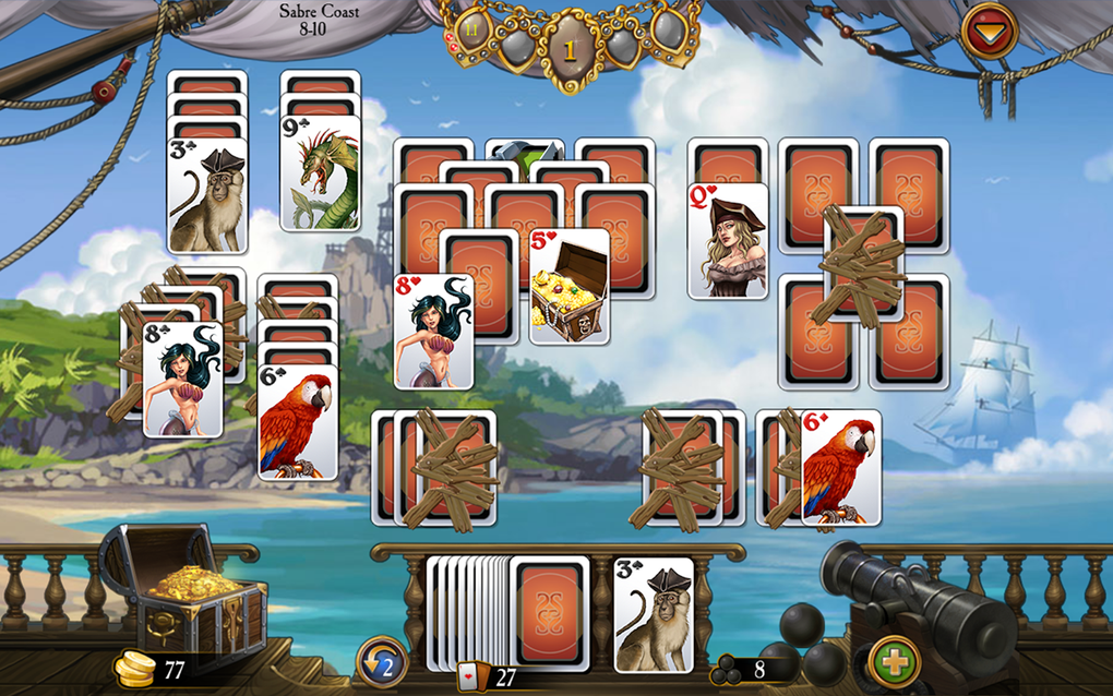  Solitaire: Legend of the Pirates [Download] : Video Games