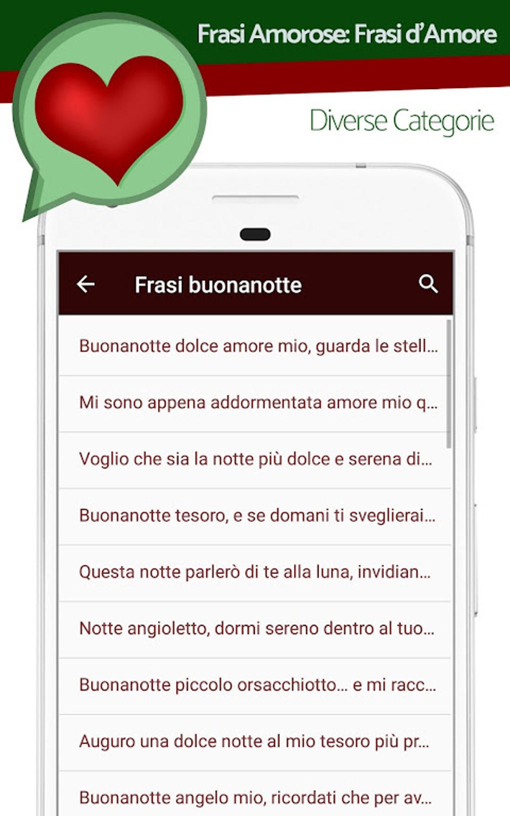 Frasi Amore APK для Android — Скачать