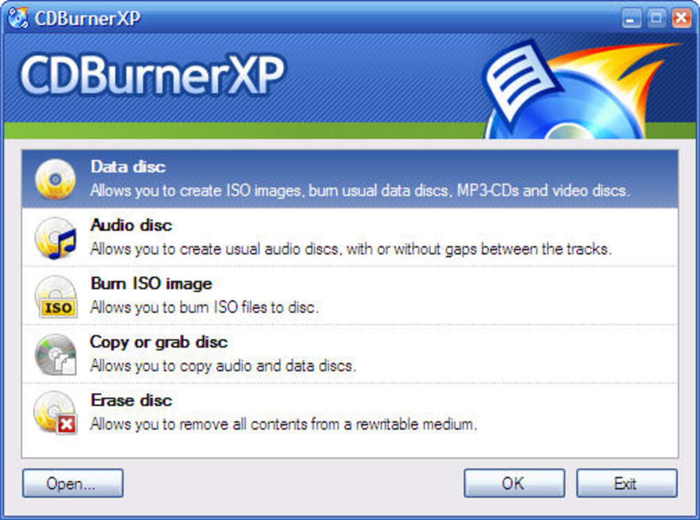 auditoría Género puntada CDBurnerXP - Descargar
