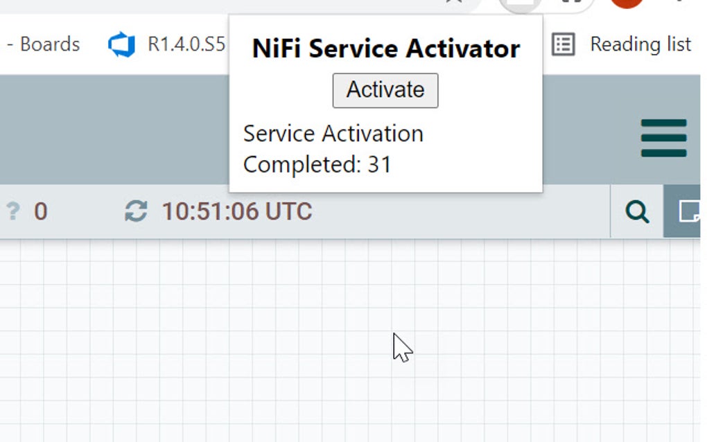 Apache NiFi Service Activation Extension สำหรับ Google Chrome - ส่วน ...