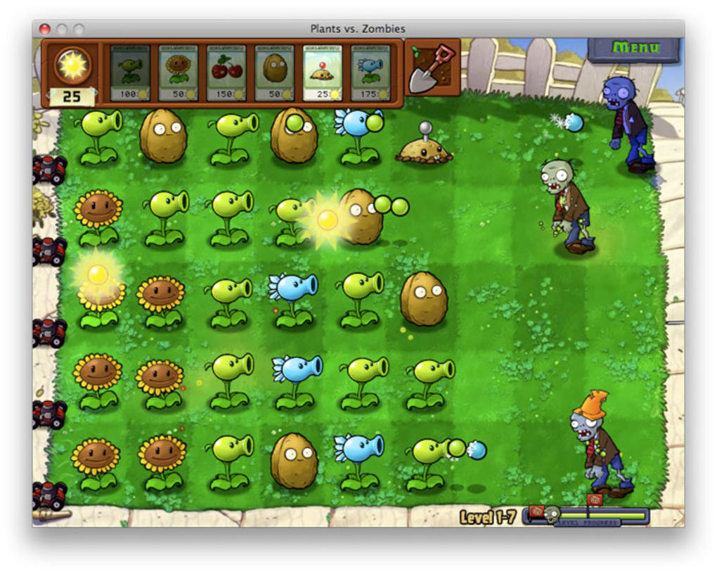 Plant vs zombie download for mac