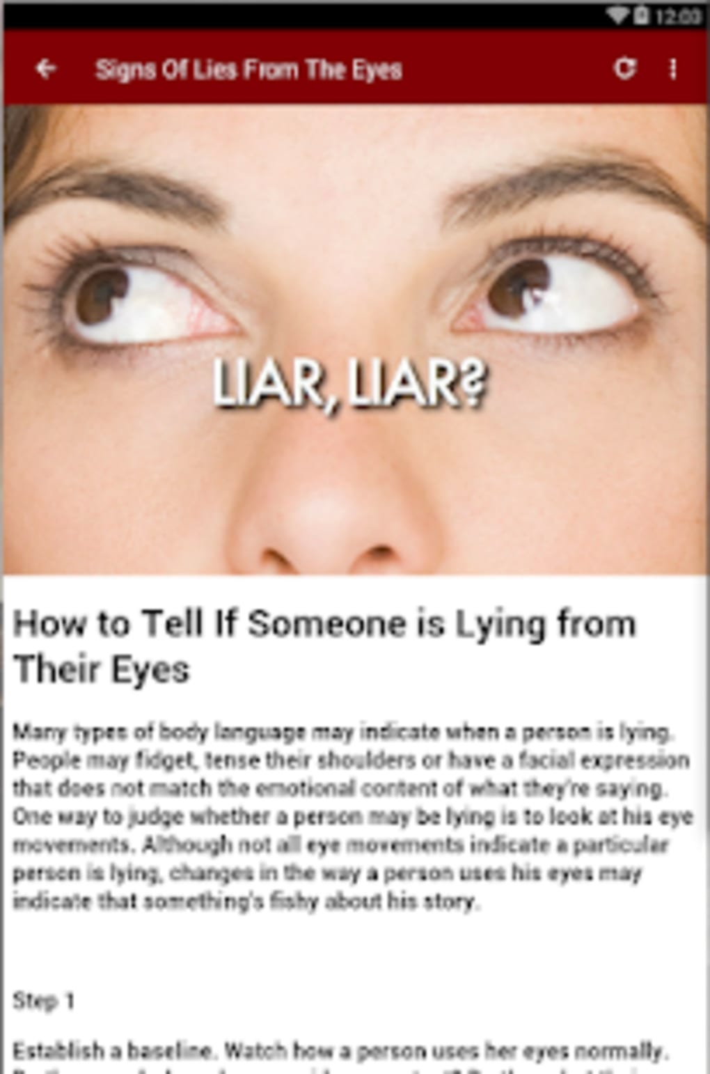 How to Tell if Someone Is Lying