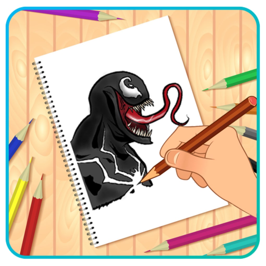 How to Draw Agent Venom from Ultimate Spider-Man (Ultimate Spider-Man) Step  by Step | DrawingTutorials101.com