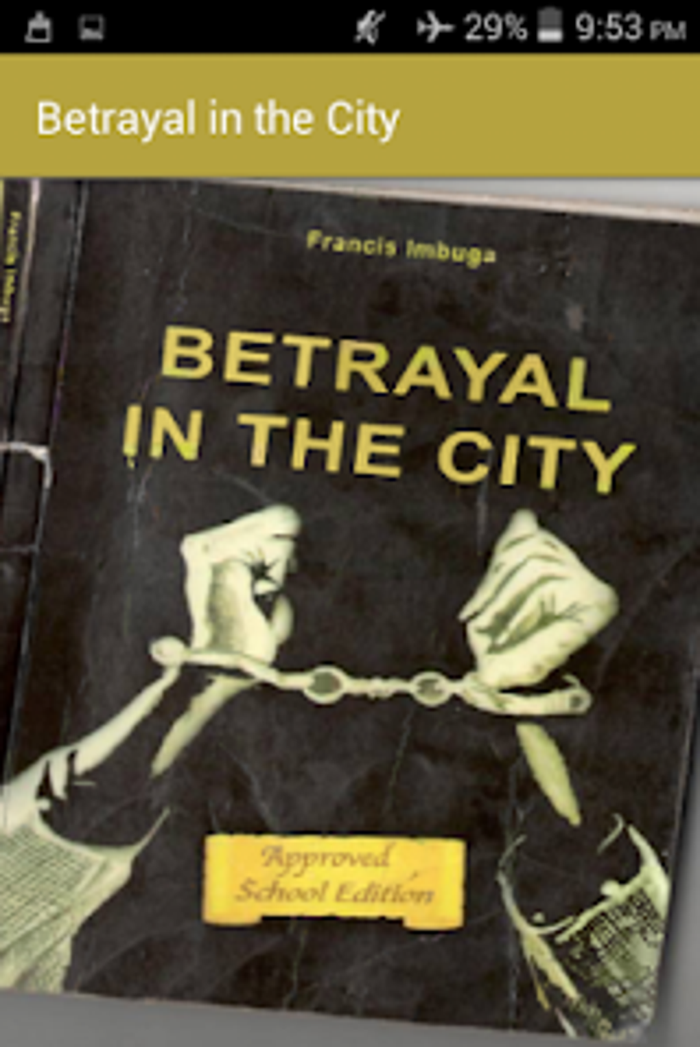 essays on betrayal in the city