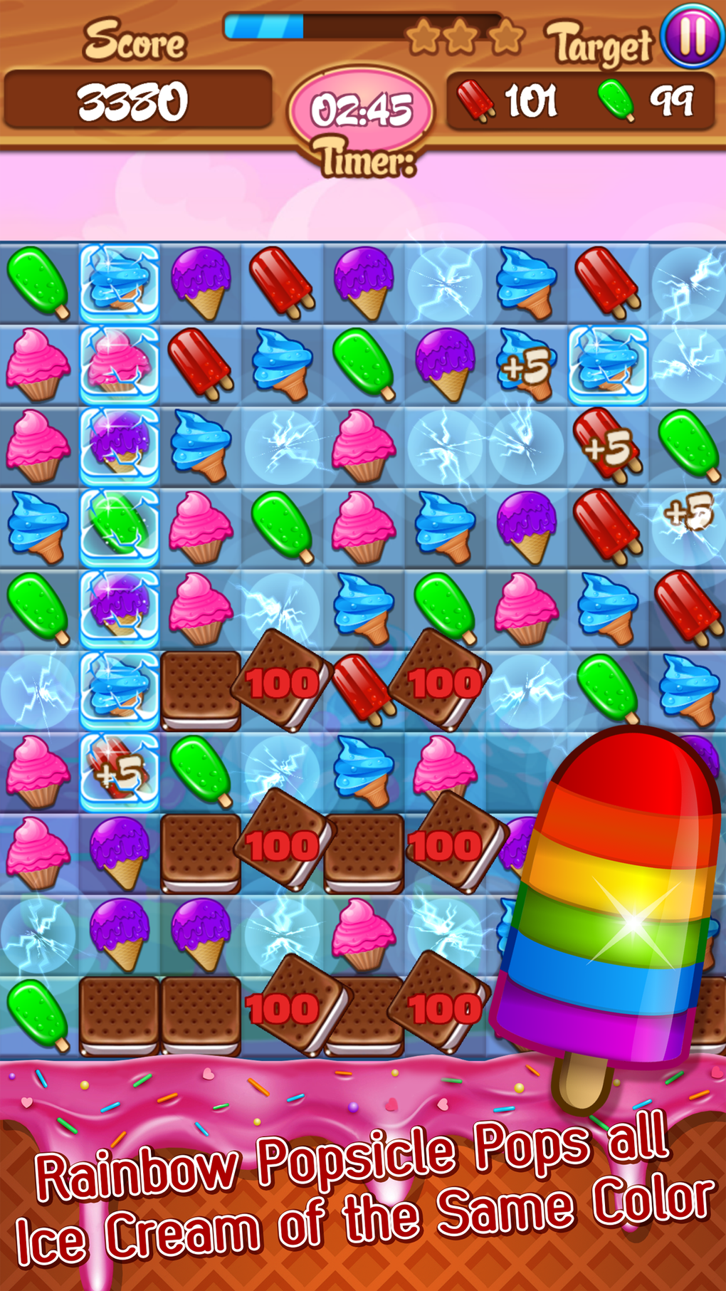 Ice Cream Frenzy: Free Match 3 Game for iPhone - Download