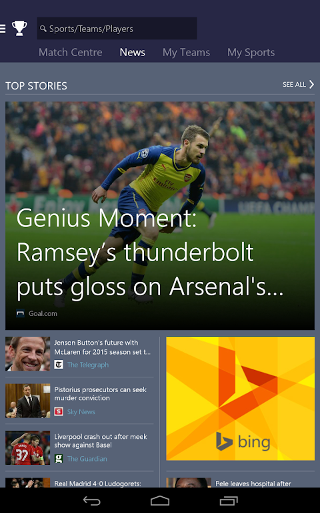 MSN Sport Scores And Stats APK For Android Download MSN Sport Scores And Stats APK For Android Download