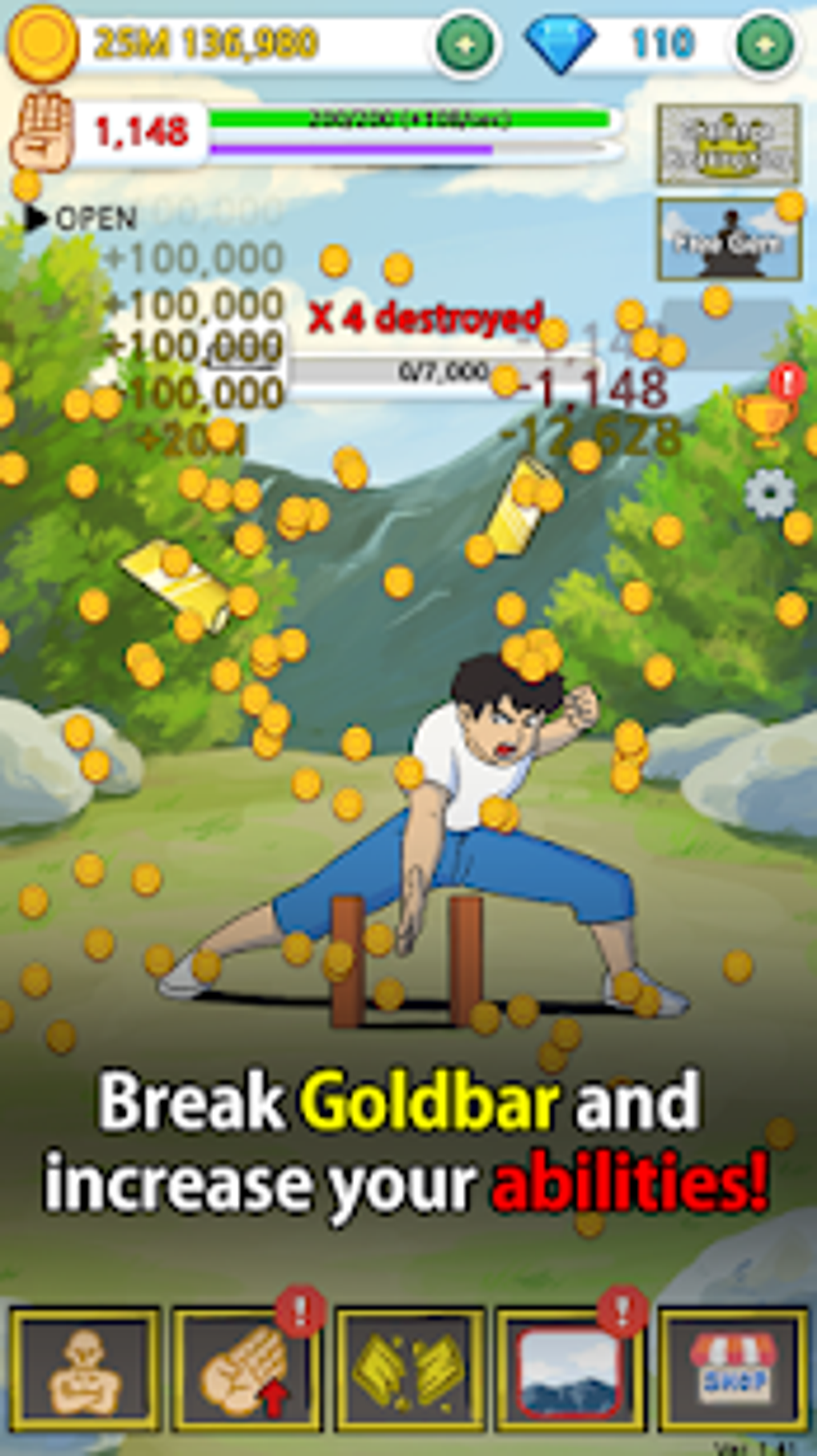 tap tap breaking break everything clicker game mod apk