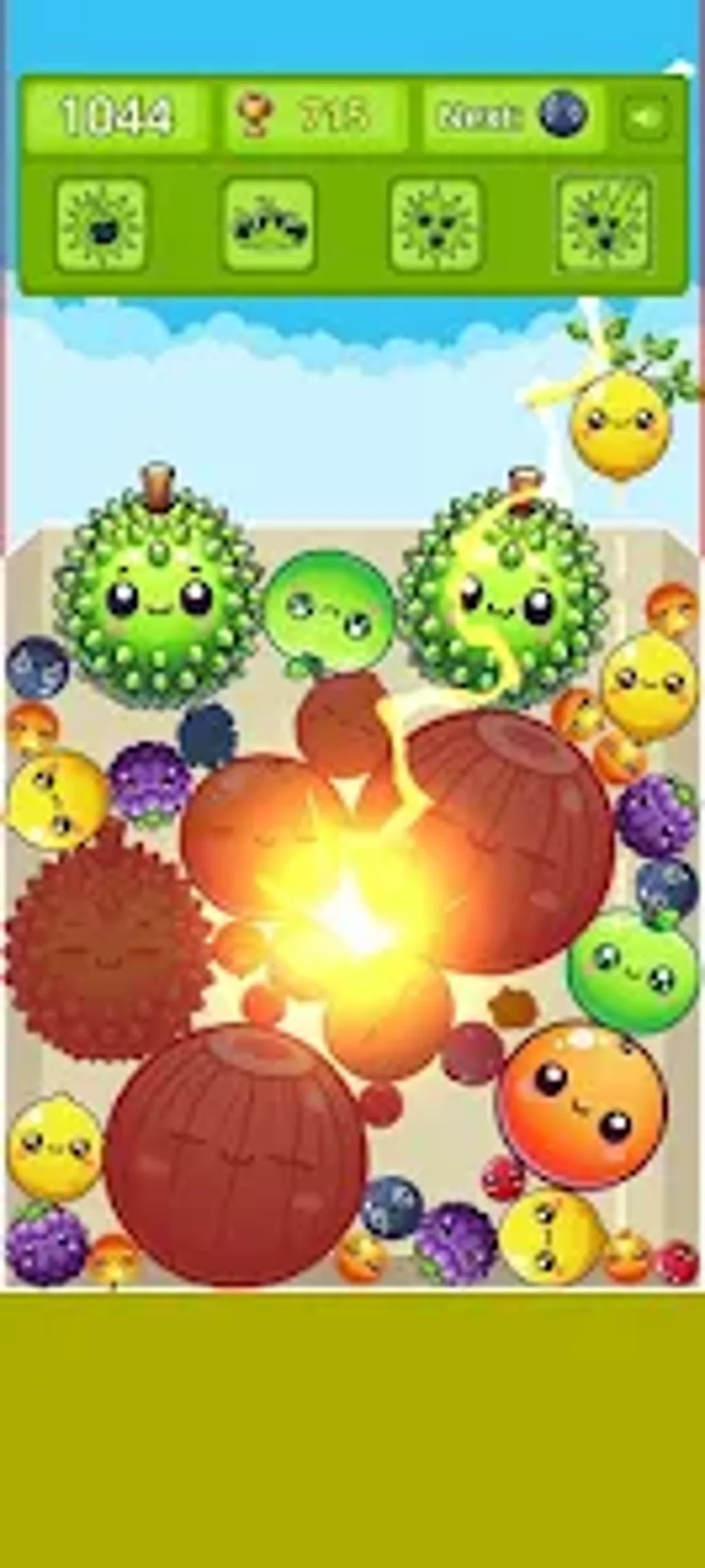Fruit fusion drop and merge para android descargar