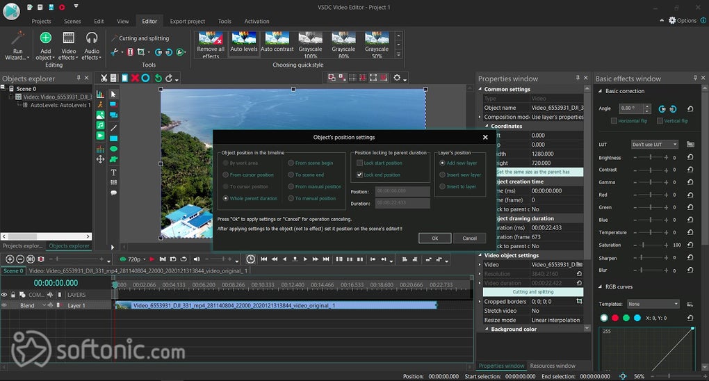 vsdc free video editor vs lightworks