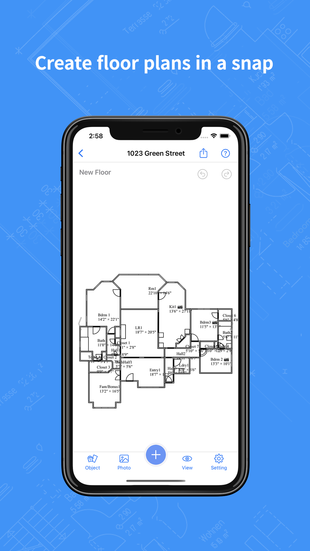 RenoPlan - Floor Plan Creator для iPhone — Скачать