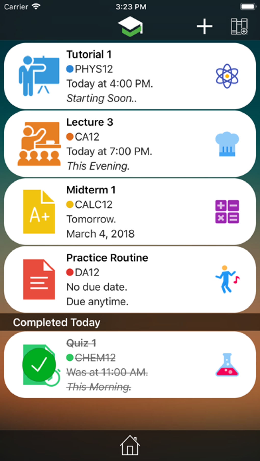 homework planner app for iphone