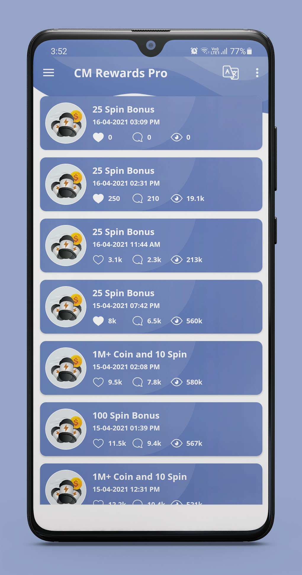 Daily Spin Reward for CM on the App Store