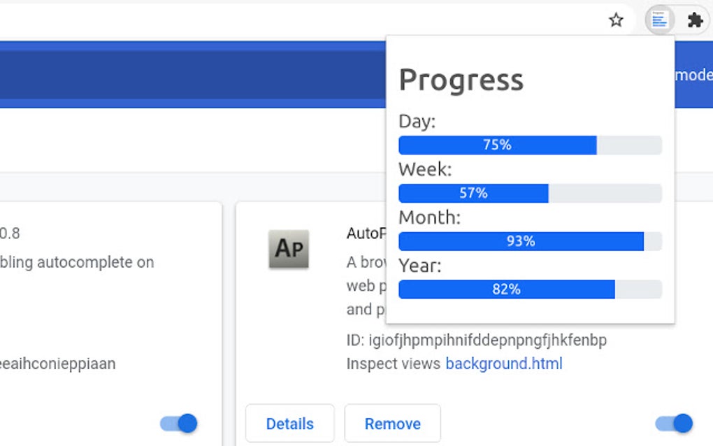 Progress for Google Chrome - Extension Download
