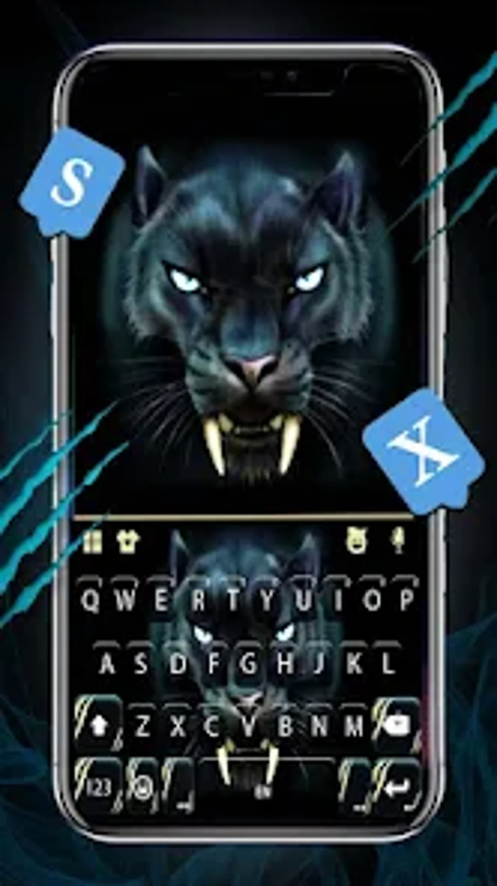 Scary Black Panther Keyboard T для Android — Скачать