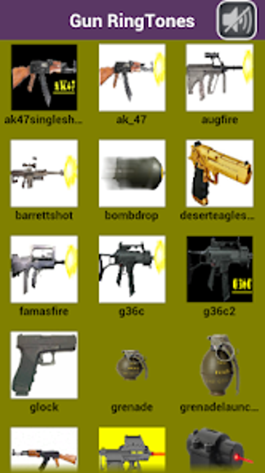 Gun Sounds And RingTones для Android — Скачать