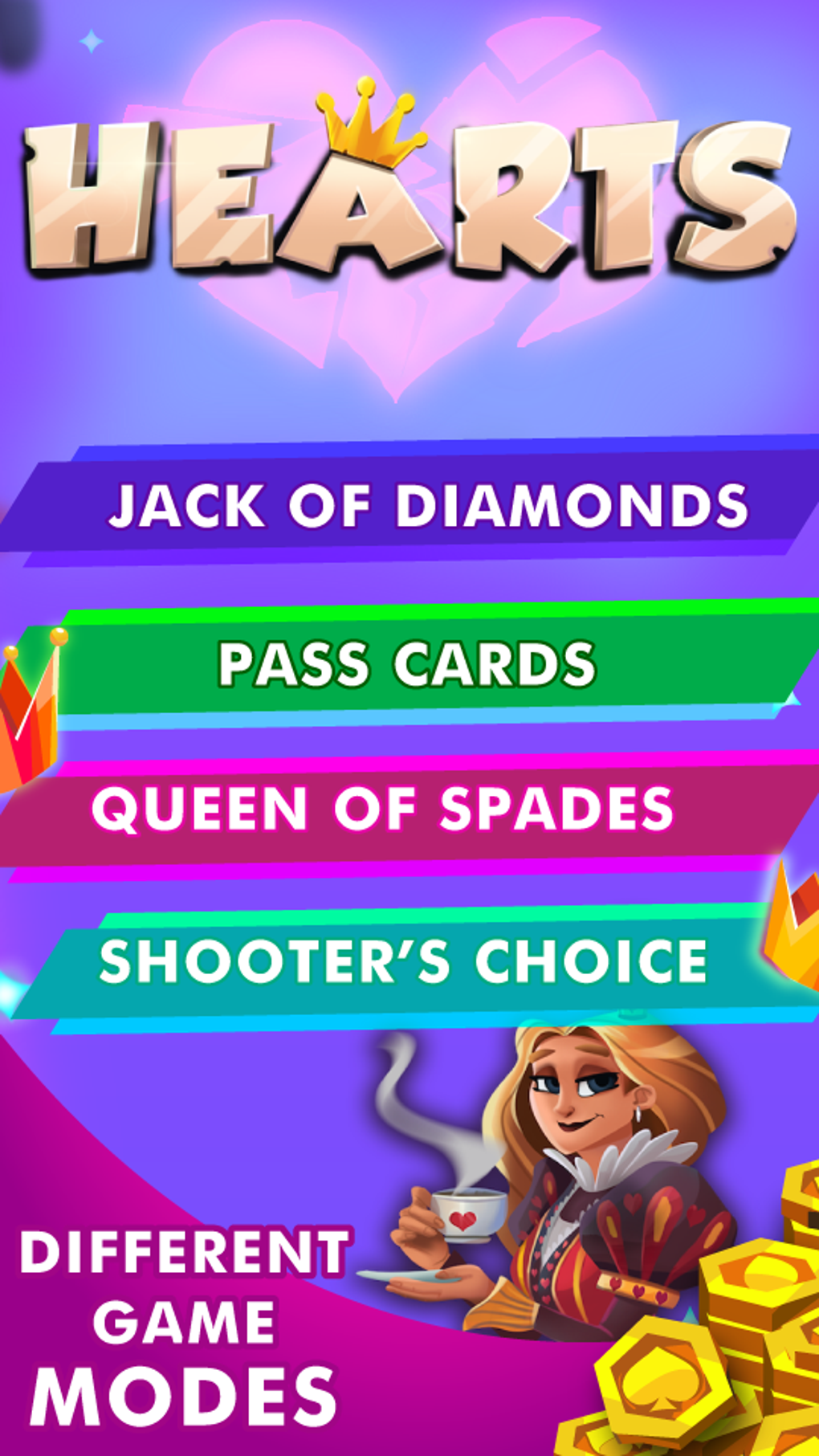 Hearts - Offline Card Games для Android — Скачать