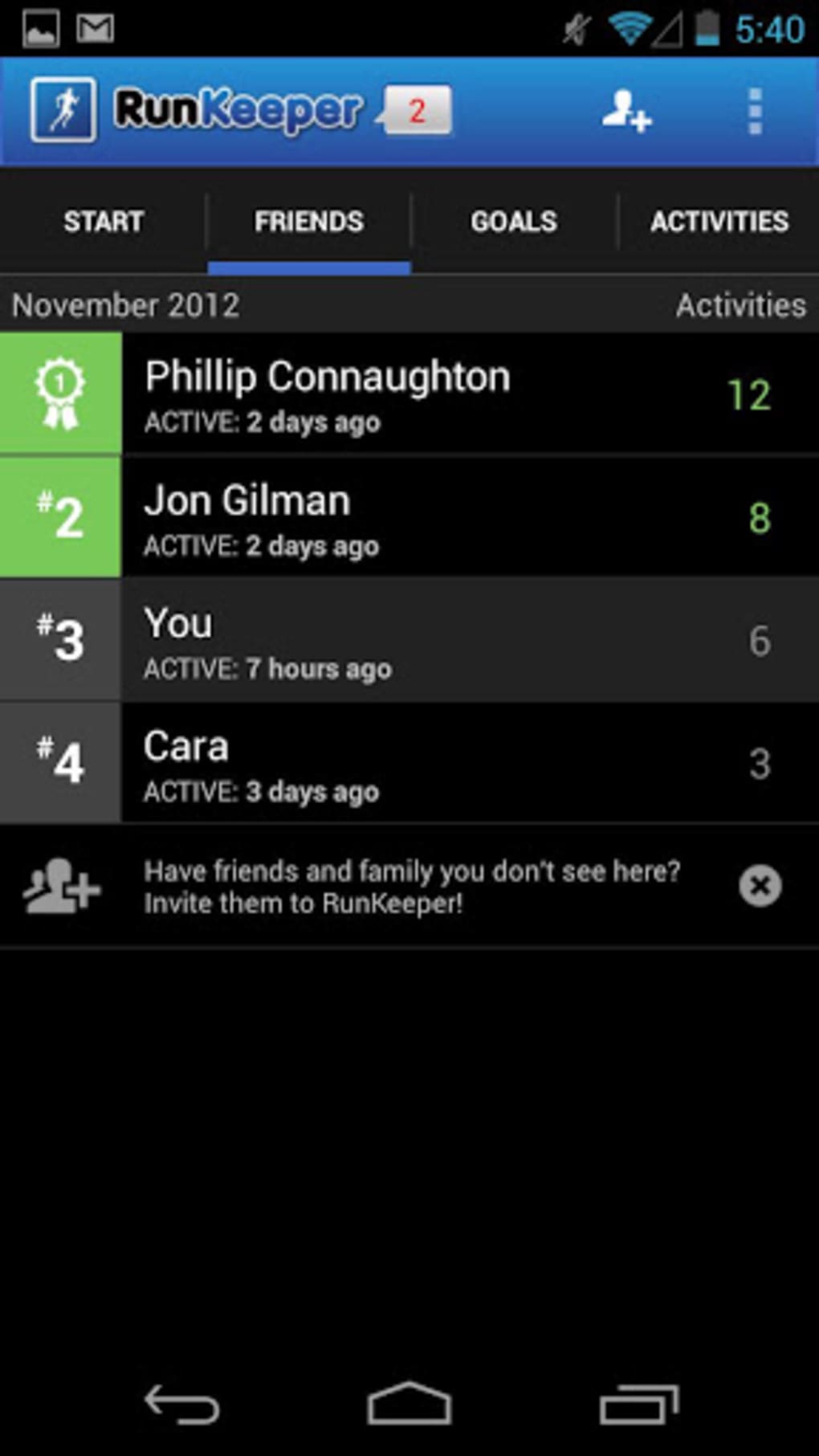 runkeeper android gratuit