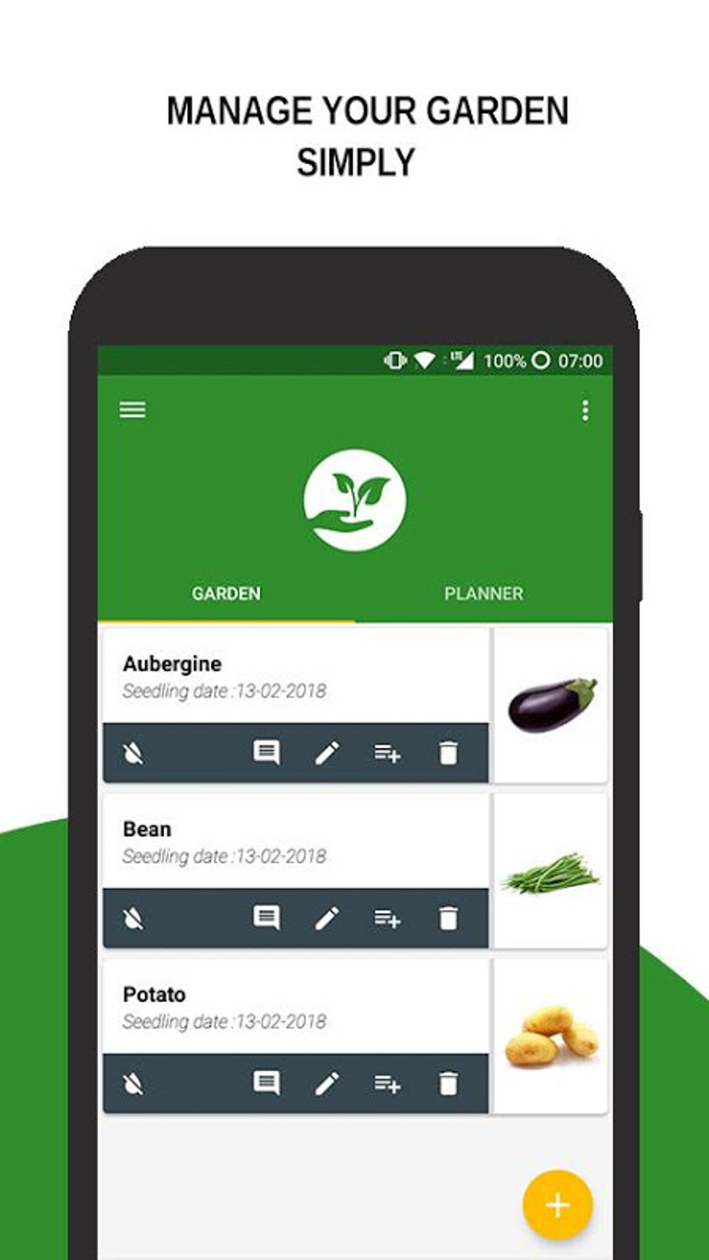 Garden organizer manage your vegetable garden para android descargar