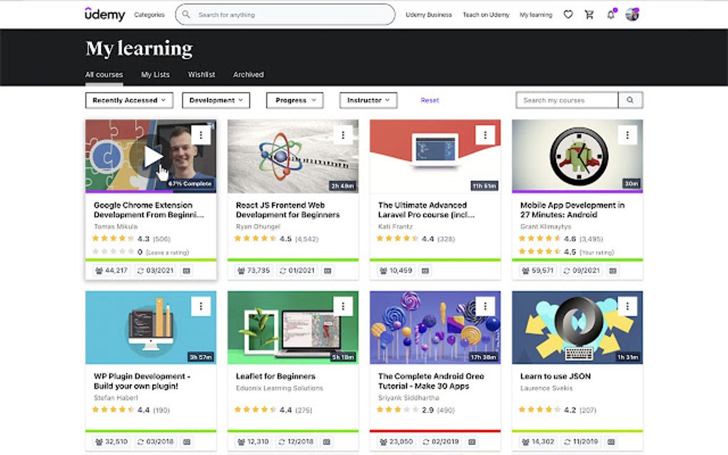 Are There Udemy Version Trhat Are More European Udemy - Improved Course Library for Google Chrome - Extension Download