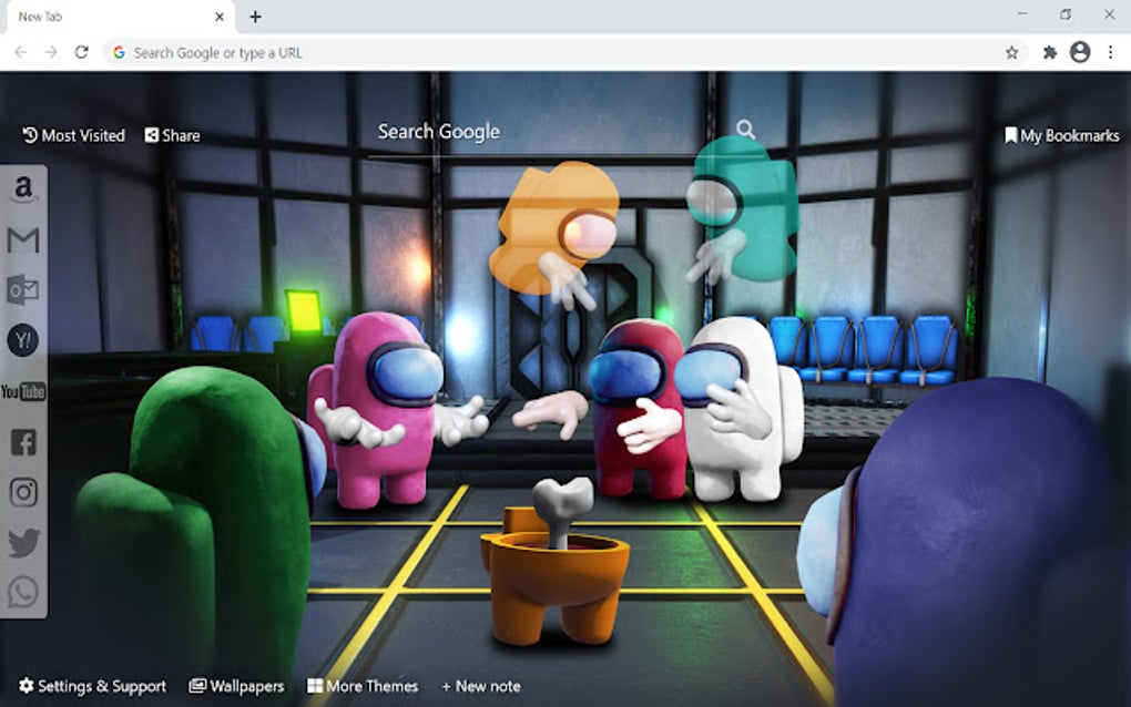 Among Us Wallpapers New Tab for Google Chrome - Extension Download