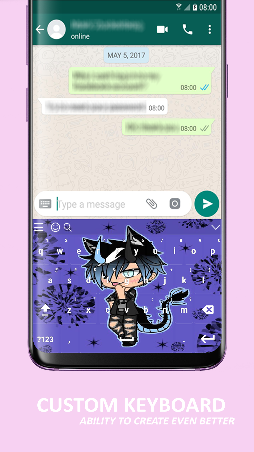 Anime Keyboard Theme Gacha Life для Android — Скачать