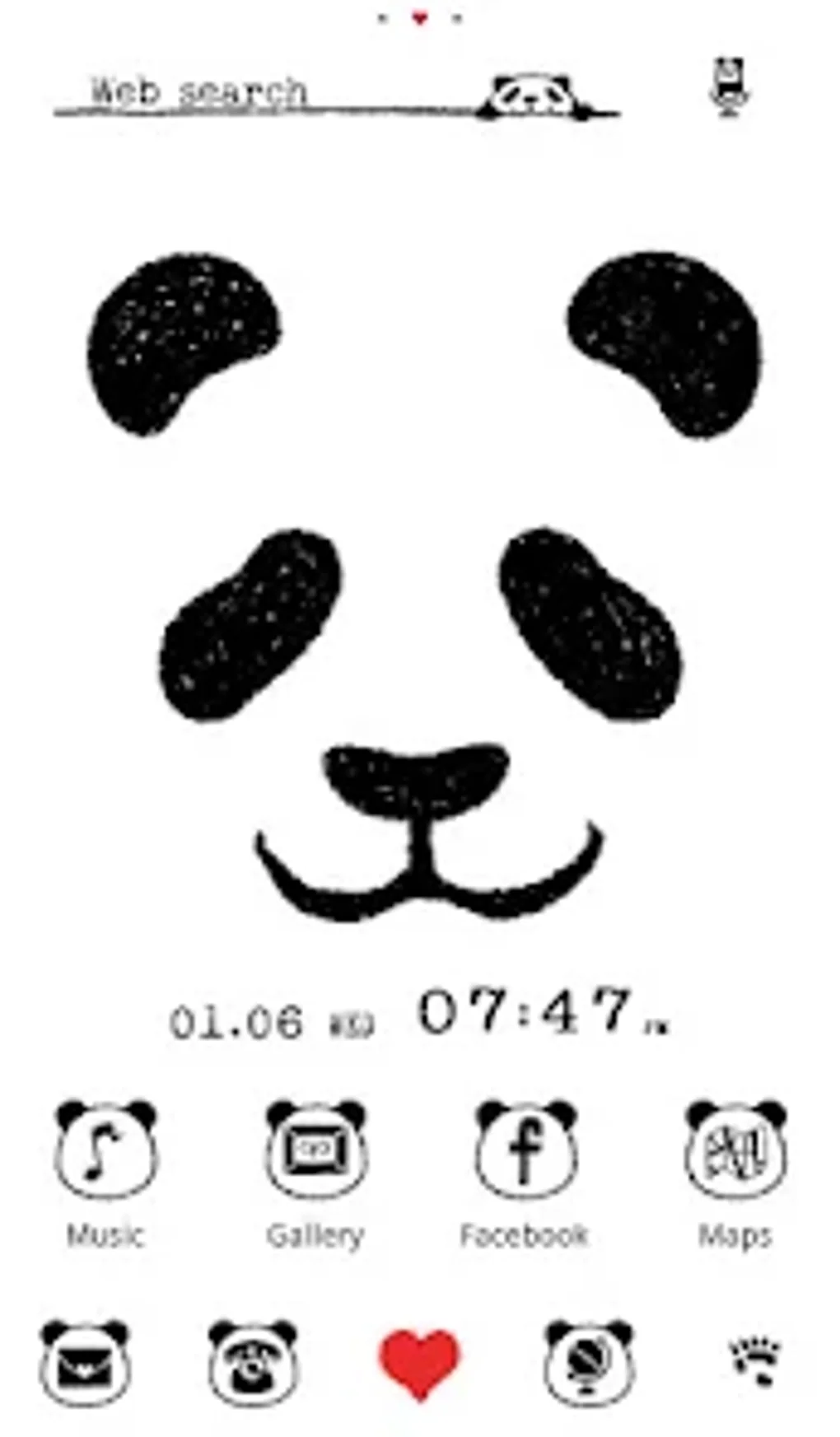 Panda Face wallpaper для Android — Скачать