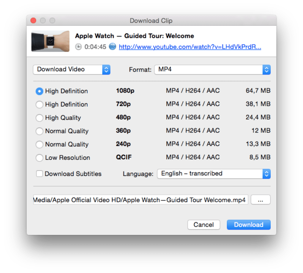 4k youtube video downloader for mac