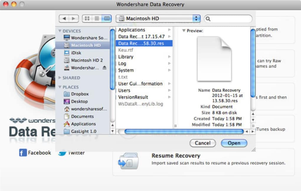 wondershare data recovery mac download