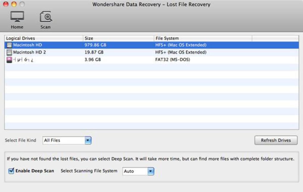 wondershare data recovery free trial download